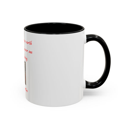 St. Augustine Quote Crucifixion Coffee Mug — “God had one Son on earth without sin, but never one without suffering.” (11/15 oz)