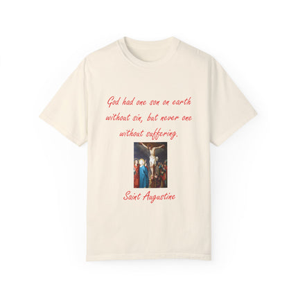 Saint Augustine Quote Tee – Unisex Garment-Dyed Shirt of Faith