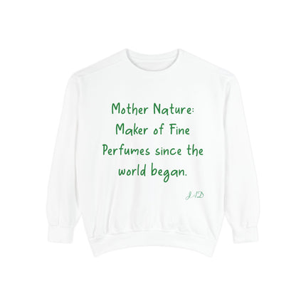 Eco-Friendly Mother Nature Sweatshirt - Unisex Garment-Dyed Apparel
