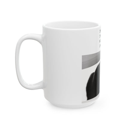 ‘Only Meow’ Funny Cat Mug – 15oz Ceramic Cup for Daily Smiles