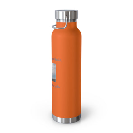 Skydiver "Minds Are Like Parachutes" Copper Water Bottle — 22oz Vacuum Insulated