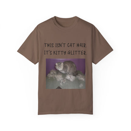 Kitty Glitter T-Shirt – Unisex Cat Lover Tee with Playful Quote