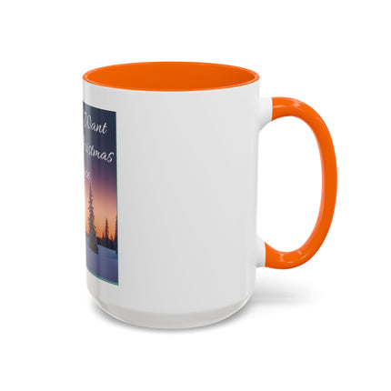 Coffee Mug — "All I Want for Christmas Is Peace" Holiday Peaceful Winter Scene