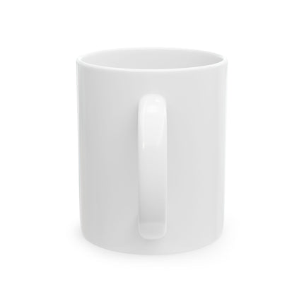 11oz Ceramic Mug – “Politics + Religion” Quote – Bold Design