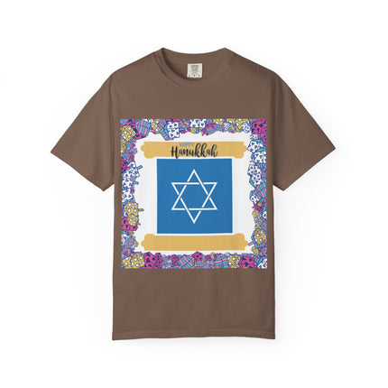 Hanukkah Unisex Garment-Dyed T-Shirt - Celebrate the Festival of Lights