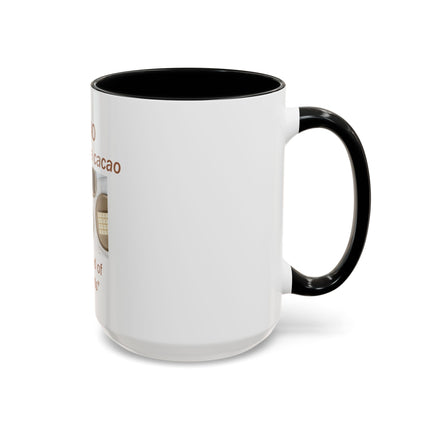 Cacao Coffee Mug – "The Food of the Gods" Botanical Cocoa Illustration (11/15 oz)