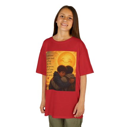Kids Hug Tee — "Sometimes all you need is a hug" Heartwarming Children's T‑Shirt