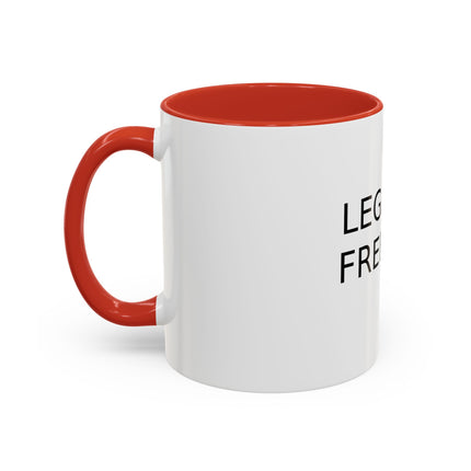 Legalize Freedom Accent Coffee Mug – Colored Handle 11/15oz