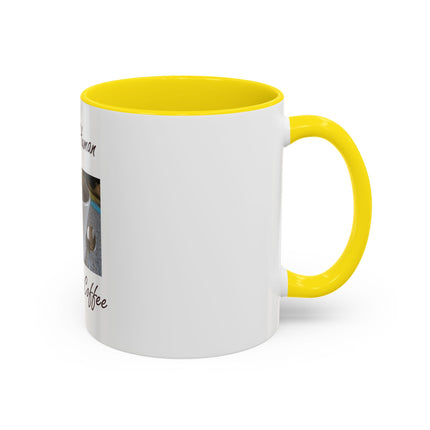 Coffee Mug - "Instant Human Just Add Coffee" Accent Ceramic Mug (11/15oz)