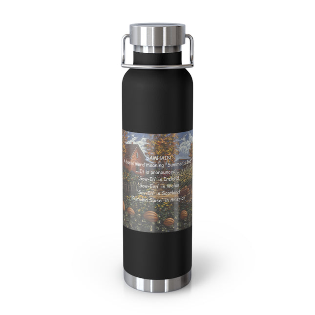 Samhain-Themed Copper Vacuum Insulated Bottle - Fall & Halloween Essentials