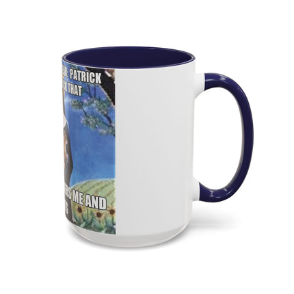 Accent Coffee Mug – Cat & Saint Humor – 15oz Gift Idea