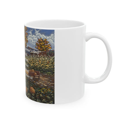 Samhain Ceramic Mug - 11oz, Autumn-Inspired Coffee Cup with Gaelic Meaning