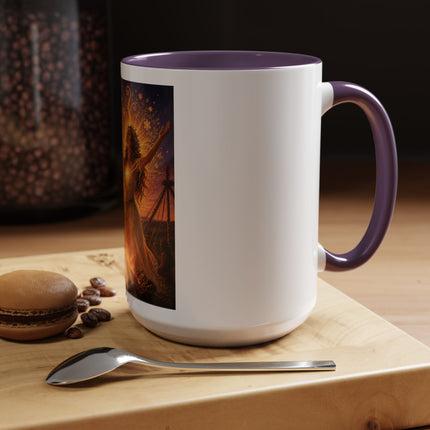 Mug — Pagan Bonfire Coffee Mug with Inspirational Beltane Quote