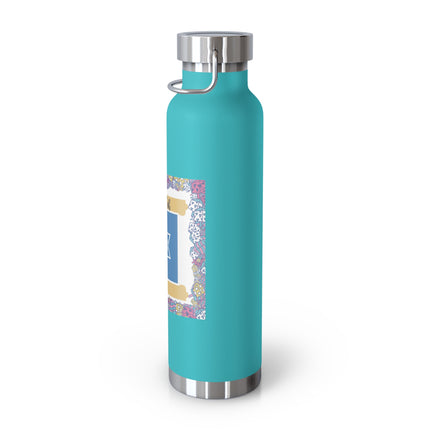 Hanukkah Insulated Bottle – 22oz Copper Flask for Festive Hydration