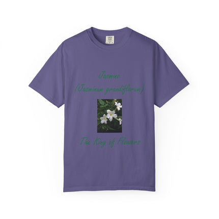 Jasmine Flower Unisex Garment-Dyed T-Shirt - The King of Flowers Design