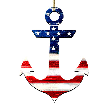 American Anchor Holiday Door Decor by G. DeBrekht - American Christmas Decor - 8198913H-4