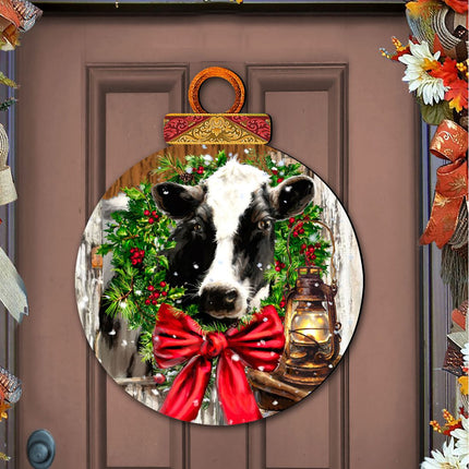 Christmas on the Farm Door Decor by D. Gelsinger - Christmas Decor - 8021128H-DG-3
