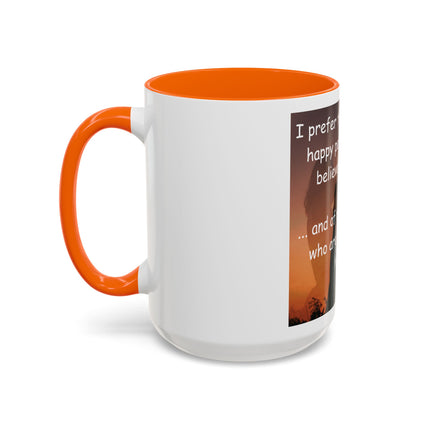 Magic & Happiness Quote Coffee Mug – "I prefer the company of happy people who are believers in magic"