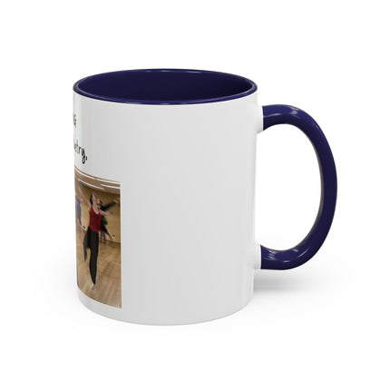Dancing Is Silent Poetry Accent Coffee Mug — Inspirational Dance Quote Mug