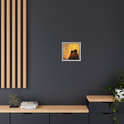 Sunshine Hug Framed Canvas — "Sometimes all you need is a hug" Wall Art