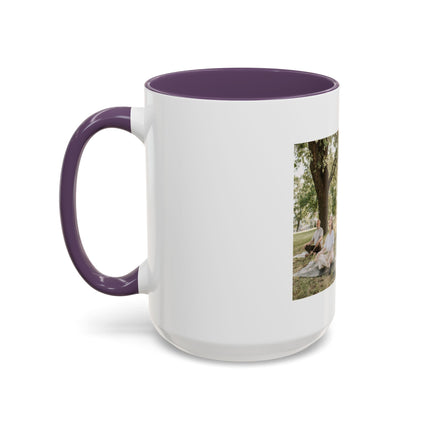Inspirational Photo Accent Coffee Mug — “Don’t regret growing older. It is a privilege denied to many.”