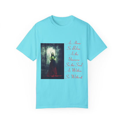 Mystic Quote T-Shirt – “As Above So Below” Graphic Tee (Unisex)