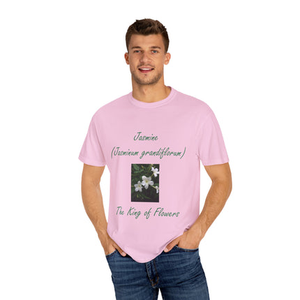 Jasmine Flower Tee – King of Flowers, Unisex Garment-Dyed