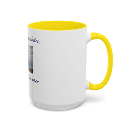 Parachute Minds Coffee Mug — "Minds are like parachutes. They only function when open."