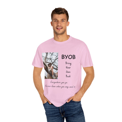 BYOB T-Shirt – “Bring Your Own Book” – Unisex Literary Design