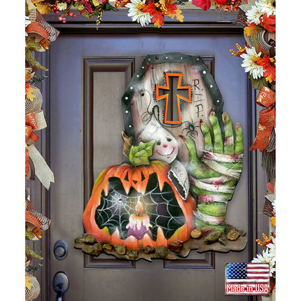 Scary Harry Halloween Door Decor by Jamie Mills-Price - Thanksgiving Halloween Decor - 8457405H-0