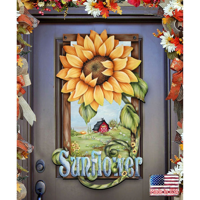 Sunflower Farms Halloween Door Decor by Jamie Mills-Price - Thanksgiving Halloween Decor - 8457701H-0