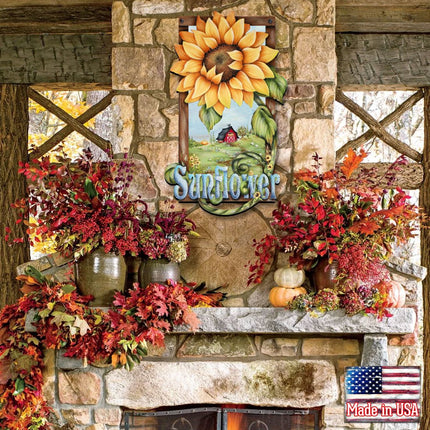 Sunflower Farms Halloween Door Decor by Jamie Mills-Price - Thanksgiving Halloween Decor - 8457701H-2