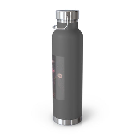 22oz Copper Vacuum Bottle — Cute Ghost "Boo is just hello in ghost language" Insulated Bottle