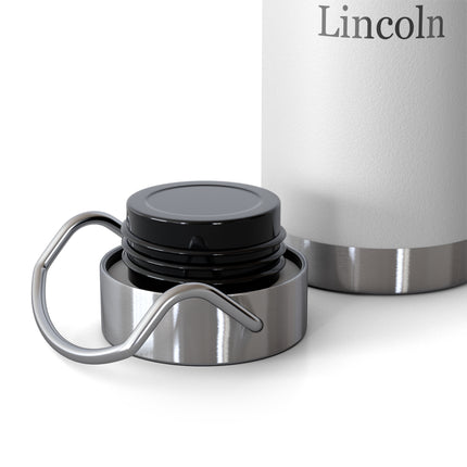 22oz Vacuum Bottle — “No man is poor who has a Godly mother” Abraham Lincoln Stainless Insulated Bottle