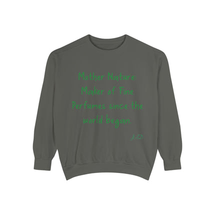 Eco-Friendly Mother Nature Sweatshirt - Unisex Garment-Dyed Apparel