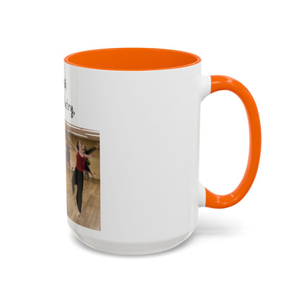 Dancing Is Silent Poetry Accent Coffee Mug — Inspirational Dance Quote Mug