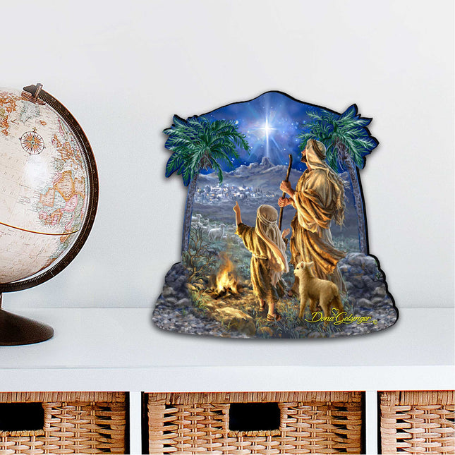 Shepherds Keeping Watch Wall Tree Décor by D. Gelsinger - Designocracy - 8461025M-1838-0
