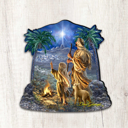 Shepherds Keeping Watch Wall Tree Décor by D. Gelsinger - Designocracy - 8461025M-1838-1
