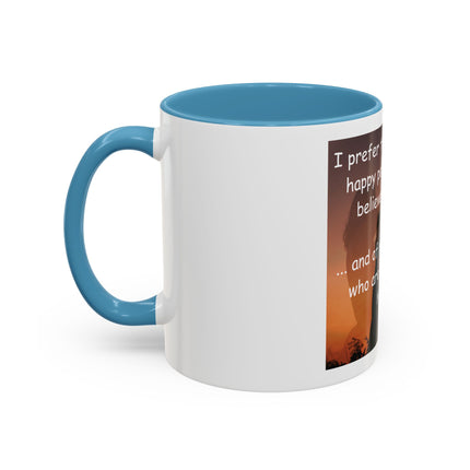Magic & Happiness Quote Coffee Mug – "I prefer the company of happy people who are believers in magic"