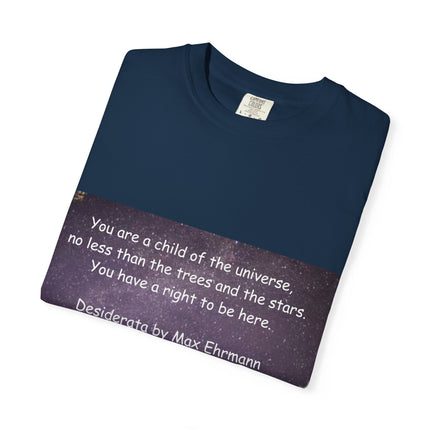 Unisex Inspirational T-Shirt - "You Are a Child of the Universe" Design