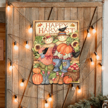 Happy Harvest Halloween Couple Door Decor by Susan Winget - Thanksgiving Halloween Decor - 8471203H-SW-3