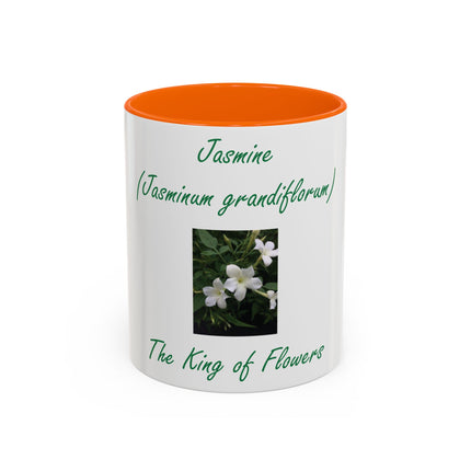 Jasmine Flower Accent Mug – King of Flowers, 11oz