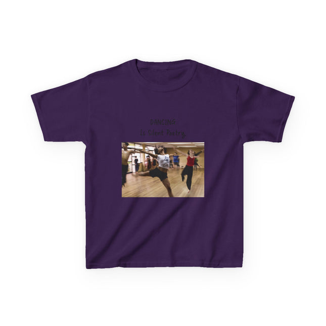 Dancing Is Silent Poetry Kids Tee – Heavy Cotton | Dance Gift