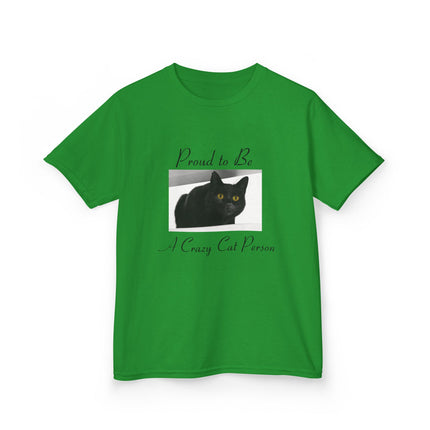 Proud Cat Person Kids Tee – Fun Cotton T-Shirt for Young Cat Lovers