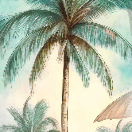 Tropical Surfboard Coastal Wall Art by G. DeBrekht - Coastal Holiday Décor - 8490111HS-4
