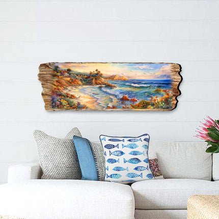 Coastal View Wooden Wall Art by G. DeBrekht Coastal Décor - 8491101W-2
