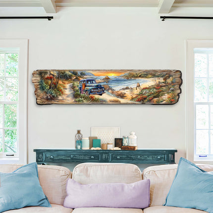 Coastal Sunrise Wooden Wall Art by G. DeBrekht Coastal Décor - 8491111W-4