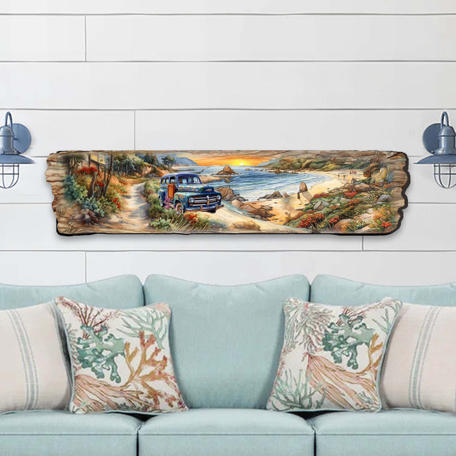 Coastal Sunrise Wooden Wall Art by G. DeBrekht Coastal Décor - 8491111W-0