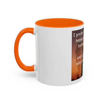 Magic & Happiness Quote Coffee Mug – "I prefer the company of happy people who are believers in magic"