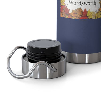 Autumn Leaves Quote Bottle — 22oz Copper Vacuum Insulated Bottle